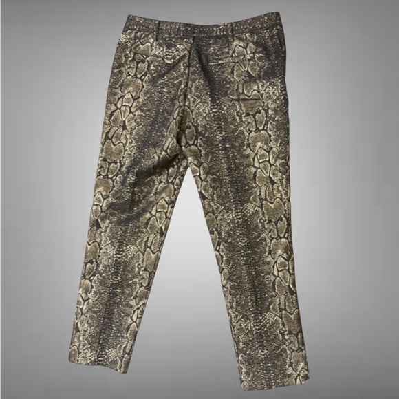 WORTHINGTON SNAKESKIN PRINT CROPPED PANTS SIZE 8 - Picture 2 of 8